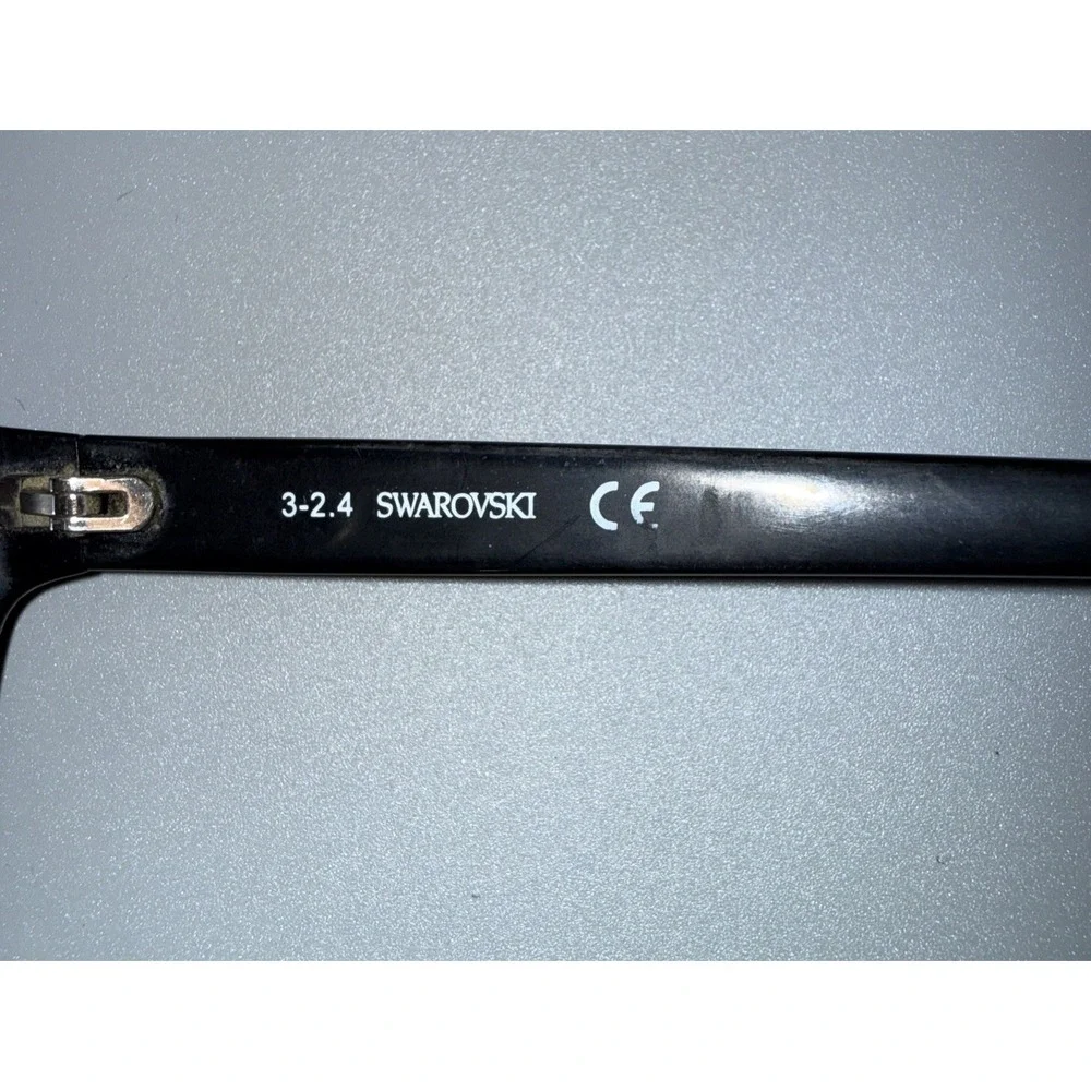 Swarovski Dame SW 5100 002 Black Crystal Cat Eye Eyeglasses Frames 54-16-135